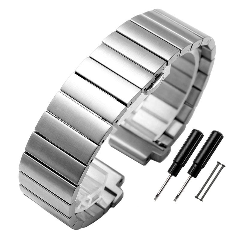Для мужчин TIMEX T2N720 T2N721 TW2R55500 T2N739 Garmin Soild ремешок для часов из нержавеющей стали ремешок для часов 24*16 мм металлический браслет с наконечником 24-16mm gray Bellatrix