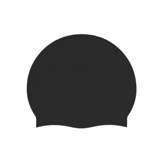 Adult Kids Silicone Swimming Cap Solid Long Hair Clean Swim Pool for Men Women₊ light grey black jjaa Plat