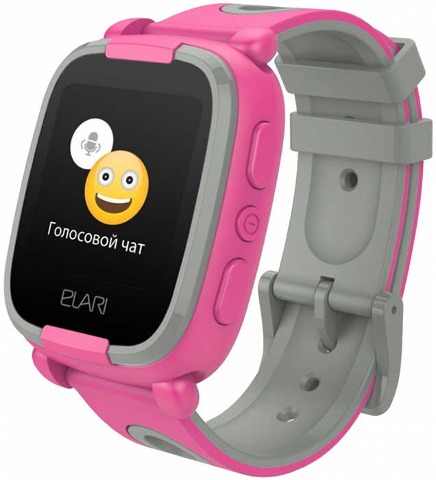 Умные часы Elari Kidphone 2 Розовые / Серые KP2-VIT-GRY