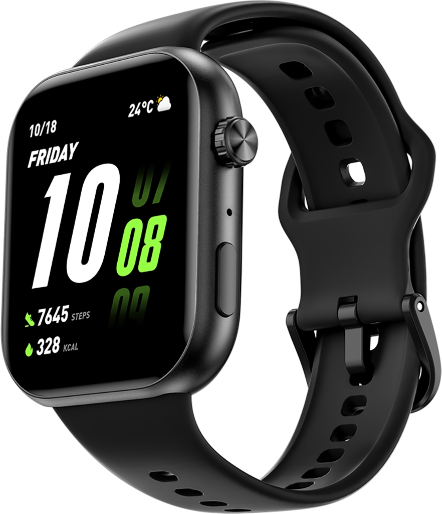 Умные часы HONOR Choice Watch 2i Чёрные с чёрным ремешком 5504ACGM