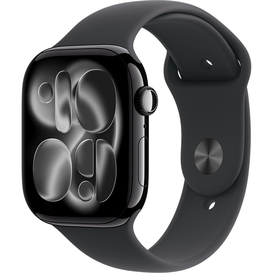 Умные часы Apple Watch Series 11 42 мм «Полночь», с чёрным спортивным ремешком M/L MEQU4LW/A