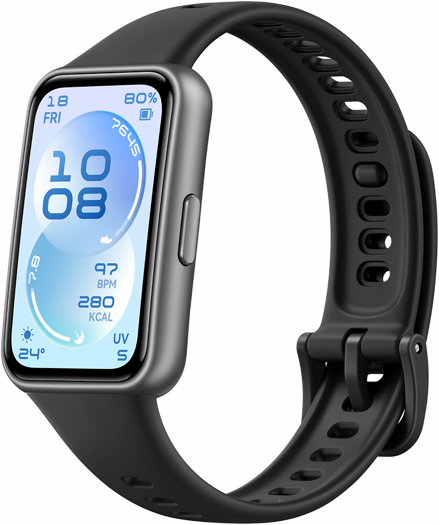 Умные часы HUAWEI Band 11 тёмно-серые, с чёрным ремешком 55020GVF