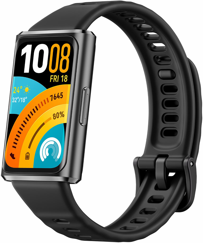Умные часы HUAWEI Band 11 Pro чёрные, с чёрным ремешком 55020GUW