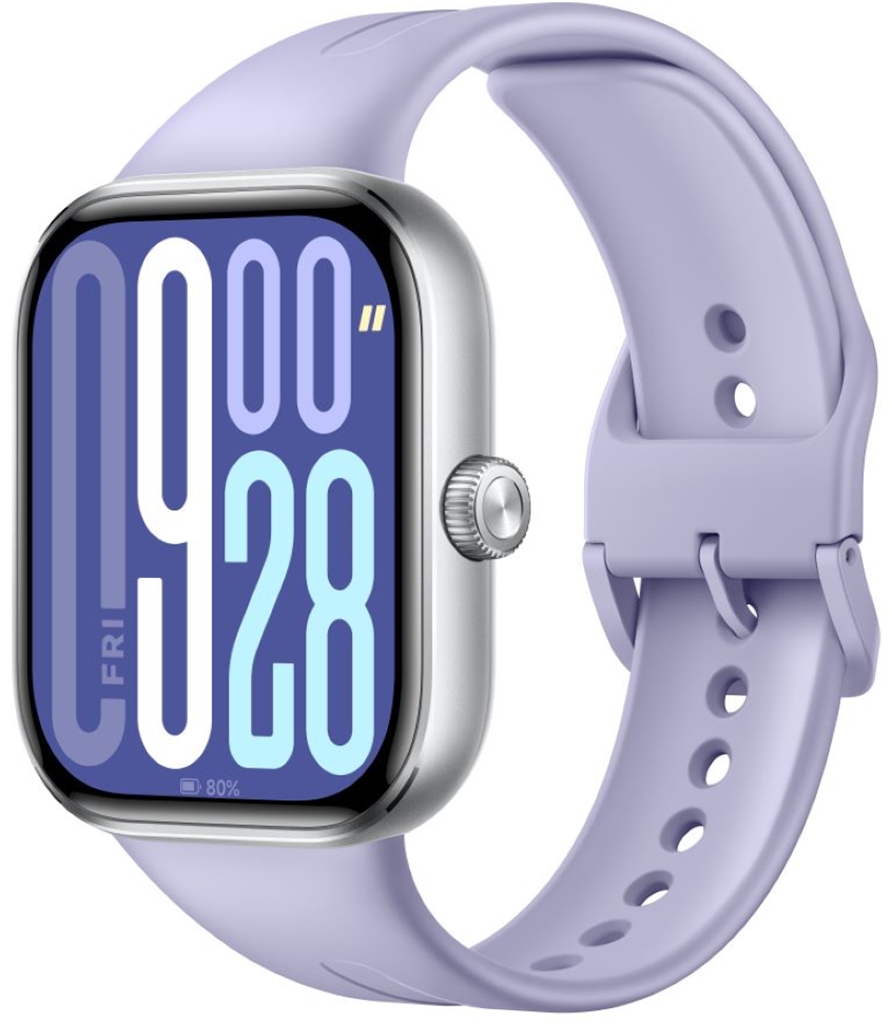 Умные часы Xiaomi REDMI Watch 5 Серебристые, с сиреневым ремешком BHR9388GL