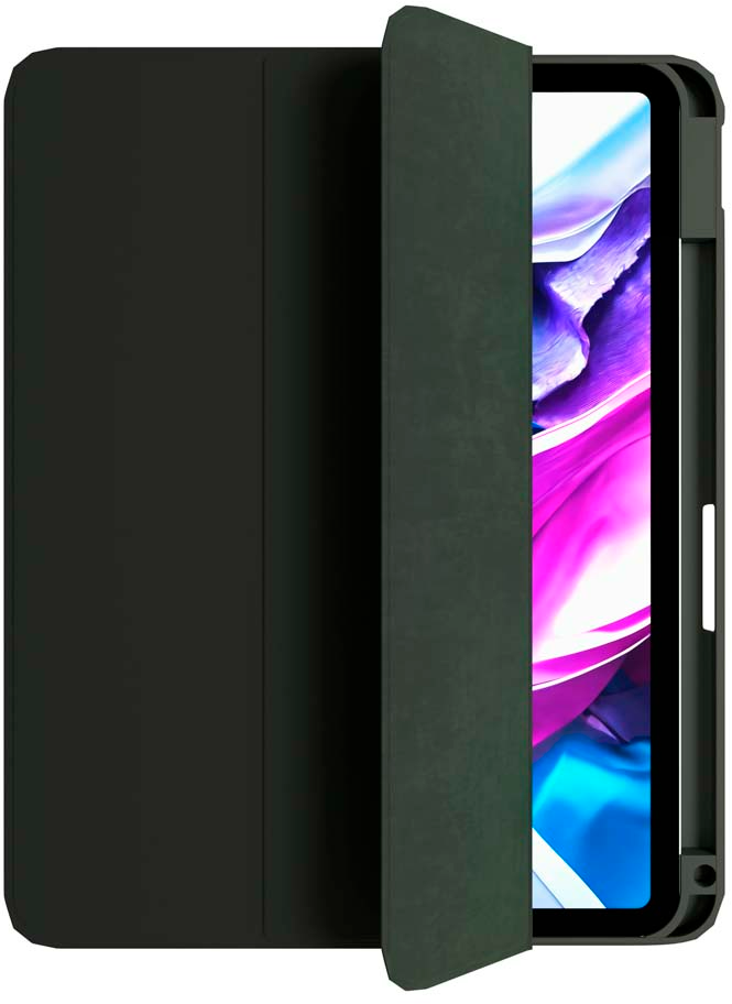 Чехол-книжка VLP Split Folio для планшета Apple iPad Air M2 13"/iPad Pro 6 12,9" Тёмно-зелёный 10517016