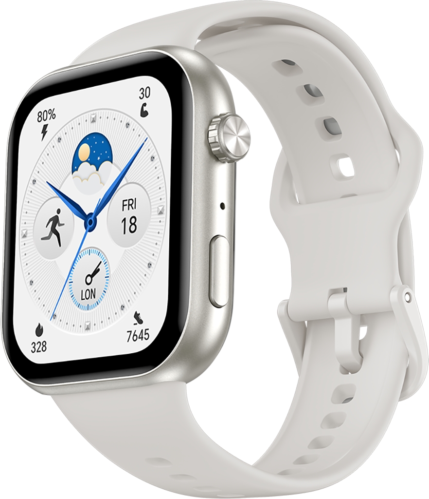 Умные часы HONOR Choice Watch 2i Серебристые с белым ремешком 5504ACGN