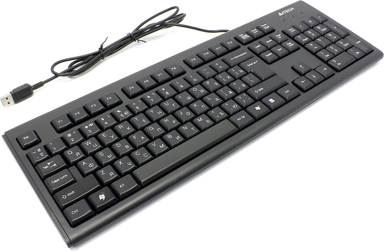 Клавиатура A4Tech KR-83 черная, USB KR-83 BLACK