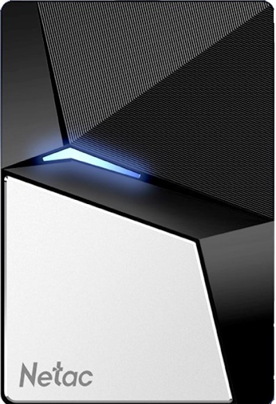 Внешний SSD USB 3.2 Gen 2 Type-C Netac NT01Z7S-480G-32BK Z7S 480GB 540/480MB/s черно-серебристый