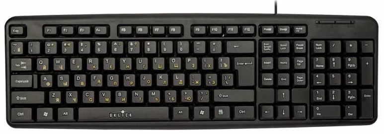 Клавиатура Oklick 130M 8136 черная, USB, 337077 Oklick 337077