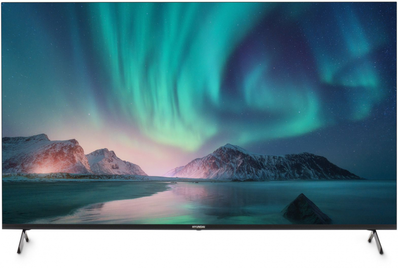 Телевизор Hyundai H-LED50BU7006 LED 50" Android TV Frameless Metal черный 4K Ultra HD 60Hz DVB-T2 DVB-C DVB-S DVB-S2 USB WiFi Smart TV
