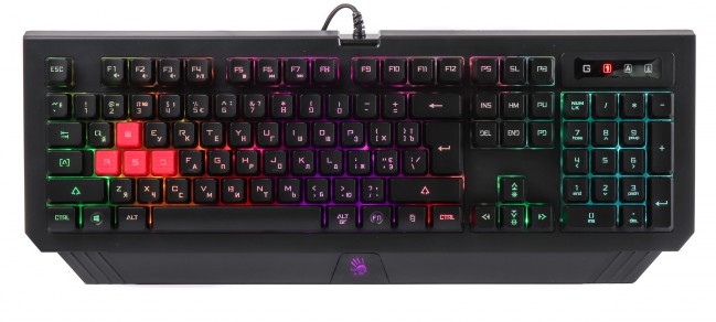 Клавиатура A4Tech Bloody B120N черный, USB, LED
