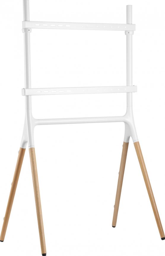Подставка Cactus CS-ST1247WTBCH для телевизора белый/береза 49"-70" макс.40кг напольный