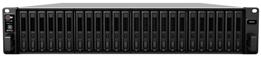 Сетевое хранилище Synology FS6400 24x2.5" SSD SATA,SAS, RAID JBOD/0/1/5/6/10, 2хGbLAN, 2x10GbLAN, 2xUSB 3.0, 2U, без HD