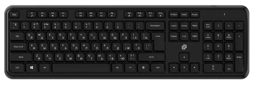 Клавиатура Wireless Oklick K888W 2066181 черная, USB Multimedia