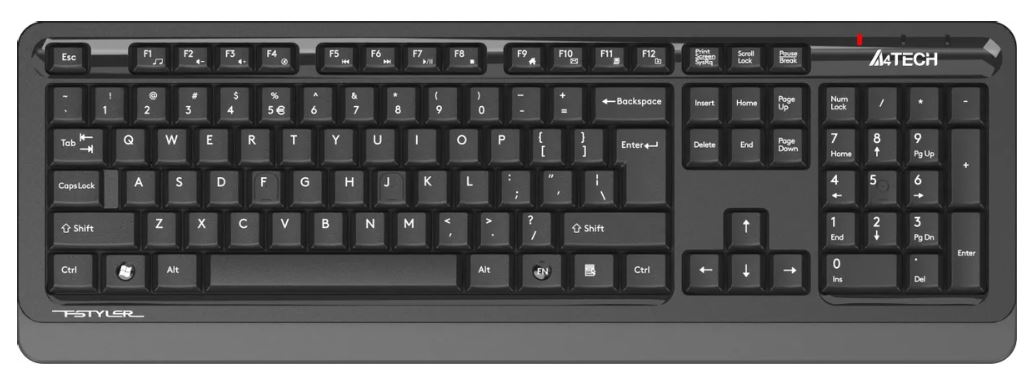 Клавиатура A4Tech FGK10 серый USB беспроводная Multimedia 2181341
