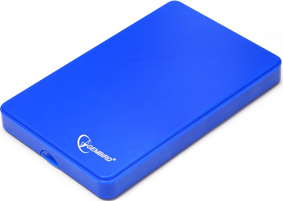 Внешний корпус для HDD SATA 2.5” Gembird EE2-U2S-40P-B для HDD/SSD SATA 6Gb/s 2.5", USB 2.0, синий
