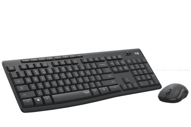 Клавиатура и мышь беспроводная (комплект) Logitech MK295 черный, 920-009807