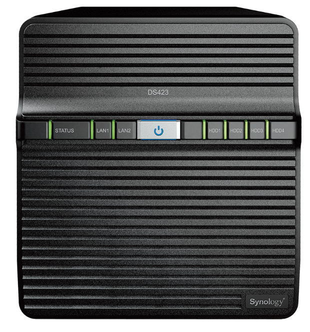Сетевой накопитель Synology DS423 4x3.5/2.5" HDD/SSD SATA, RAID JBOD/0/1/5/6/10, 2xRJ-45 1GbE LAN, 2xUSB3.2Gen1, без HDD
