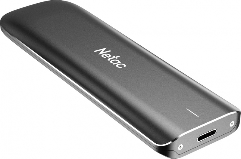 Внешний SSD USB 3.2 Gen 2 Type-C Netac NT01ZX-500G-32BK ZX 500GB 1050/950MB/s aluminum black