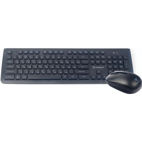 Клавиатура и мышь Wireless ACD Raskat BX6200 клавиатура: Raskat AX620 черная, 103 кл., защита от влаги, мышь: Raskat MX36 черная, оптическая, 1200dpi, ACD-BX6200-RBB