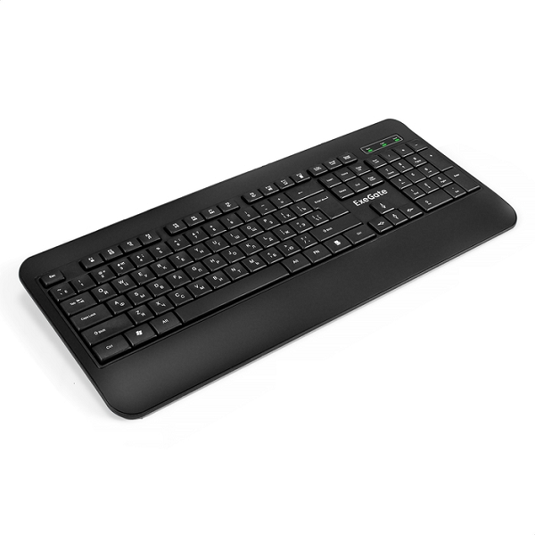 Клавиатура Exegate LY-E5500M EX296922RUS Professional Standard (USB, полноразмерная, влагозащищенная, 104кл., Enter большой, подставка под запястья, д
