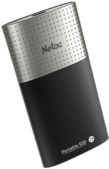 Внешний SSD USB 3.2 Gen 2 Type-C Netac NT01Z9-500G-32BK Z9 500GB 550/480MB/s черно-серебристый