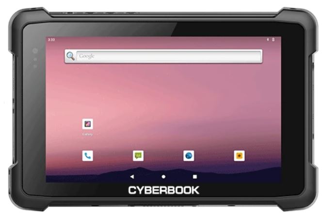 Планшет защищенный CyberBook T181X 8" 1280*800, 8ГБ, 128ГБ, WiFi , BT, LTE, GPS, ГЛОНАСС, NFC, камера фронтальная 5Мп, тыловая 13Мп, USB 2.0 (Тип А), T181X-H8128LGNA12