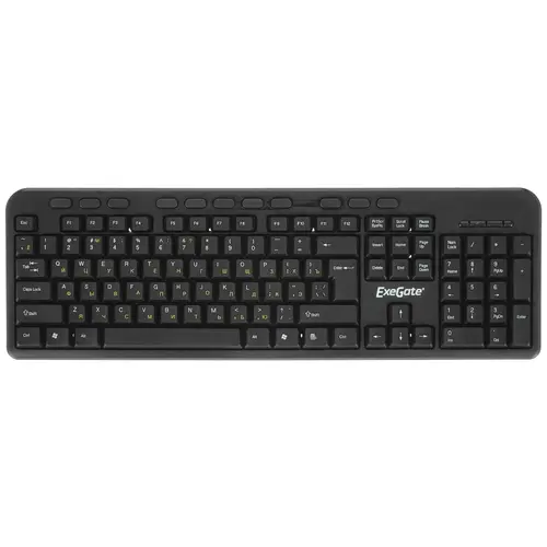 Клавиатура Exegate Multimedia Professional Standard LY-500M EX286177RUS (USB, полноразмерная, влагозащищенная, 115кл., Enter большой, мультимедиа, дли