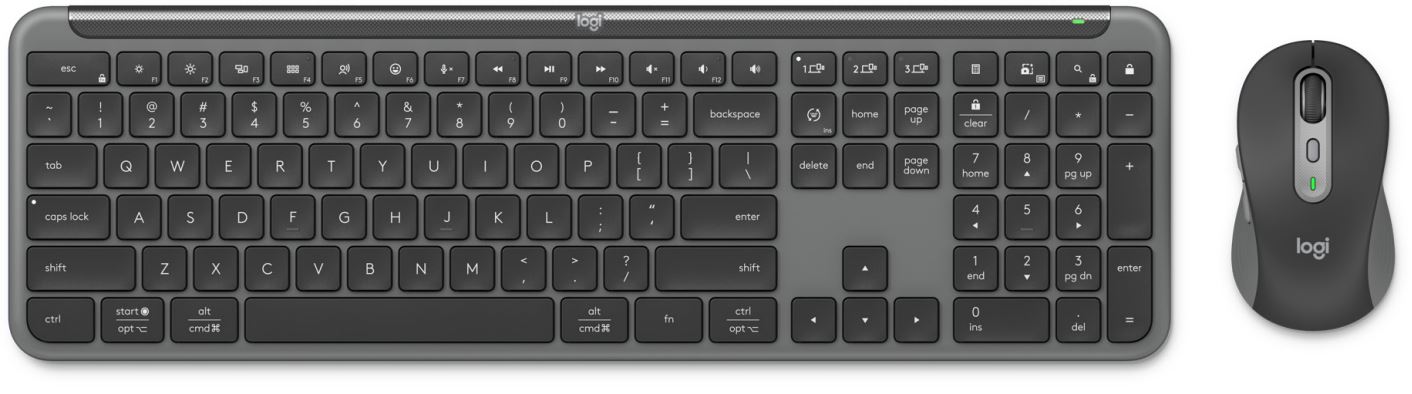 Клавиатура и мышь Wireless Logitech MK950 Signature 920-012500 графитовый