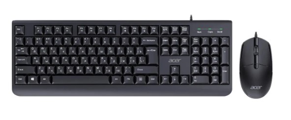Клавиатура и мышь Acer OCC400 ZL.ACCCC.015 черные USB (2076736)