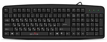 Клавиатура Oklick 100M 654570 черная, standard, USB