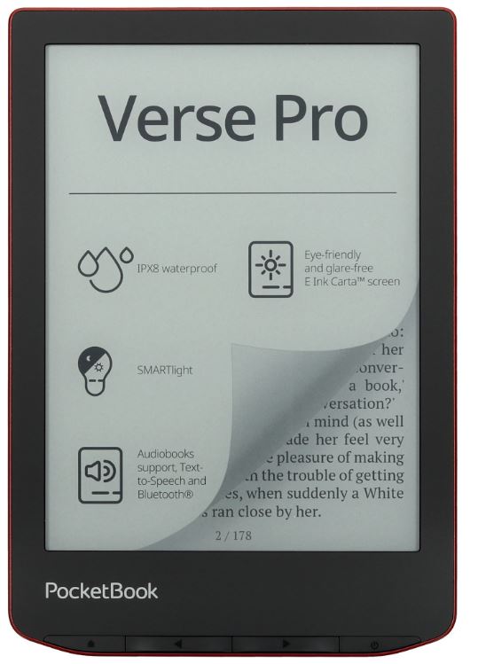 Электронная книга PocketBook PB634-3-WW 634 Verse Pro Passion Red
