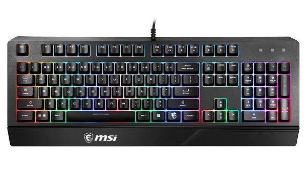 Клавиатура MSI VIGOR GK20 RU S11-04RU230-CLA черная USB Multimedia for gamer LED (подставка для запястий) (1427059)
