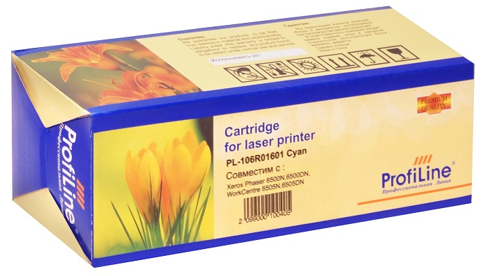 Картридж ProfiLine PL_106R01601_C для принтеров Xerox Phaser 6500/WorkCentre 6505/6500DN/6500N/6505DN/6505N Cyan 2500 копий