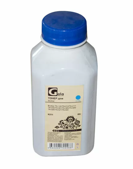 Тонер GalaPrint GP_TNR_U_K511_C_60_P GP-TN-135/213/217/230/241/320/325/326/421/423 для принтеров Brother 345/414/3040/3140/3150/4040/8070/9010/L3230/L