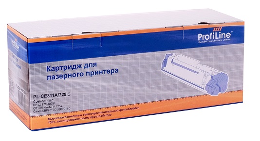Картридж ProfiLine PL-CE312A/CF352A/729 для принтеров HP CLJ CP1025/CP1025NW/MFP M175a/M175nw/M275/M176n/M177fw/ Canon LBP 7010/7010C/LBP7018C Yellow PL_CE312A/CF352A/729_Y