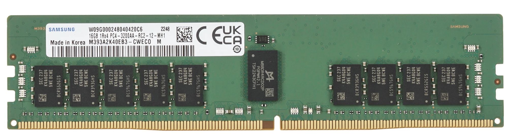 Модуль памяти DDR4 16GB Samsung M393A2K40EB3-CWE PC4-25600 3200MHz ECC Reg 1.2V