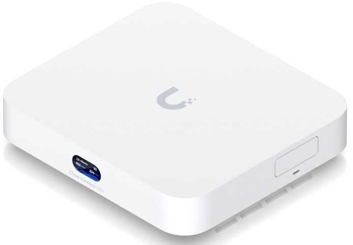 Маршрутизатор Ubiquiti Cloud Gateway Max UCG-Max 4 ядра (1,5 ГГц), 4х 2.5G RJ45, 1х 2.5G RJ45, SSD 512 ГБ