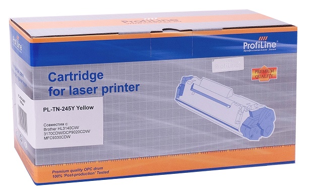 Картридж ProfiLine PL-TN-245Y  для принтеров Brother HL3140CW/3170СDW/DCP9020CDW/MFC9330CDW 2200 копий ProfiLine PL_TN-245Y_Y