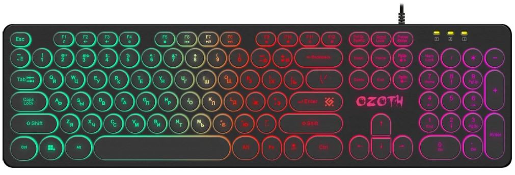 Клавиатура проводная Defender Ozoth GK-106 45106 черная