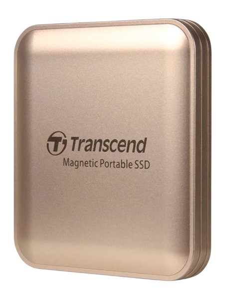 Внешний SSD USB 3.2 Gen 2 Type-C Transcend ESD420 1TB, 2000/2000MB/s, Champagne Gold MagSafe TS1TESD420G