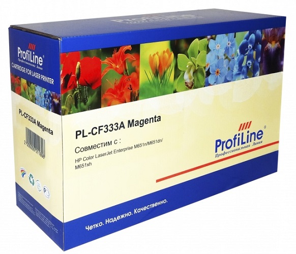 Картридж ProfiLine PL-CF333A  №654A для принтеров HP CLJ Enterprise M651dn/651n/651xh 15000 копий Magenta ProfiLine PL_CF333A_M