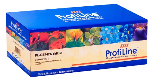 Картридж ProfiLine PL-CE742A  для принтеров HP Color LaserJet CP5225/5225n/5225dn Yellow 7300 копий ProfiLine PL_CE742A_Y