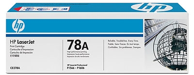 Картридж HP 78A CE278AF для принтера LaserJet P1566/P1606dn/M1536dnf black,2,100 страниц двойной