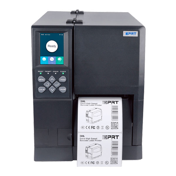 Принтер термотрансферный iDPRT iX4L 100700101 4", TT, 203DPI, 6IPS (152 mm/sec), 32/128MB, RTC, USB Type B 1, USB HOST 1, RJ45 1, RS232(9-pin) 1, ZPL/