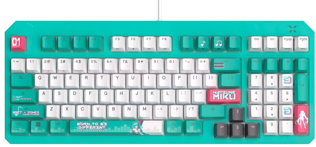 Клавиатура ASUS RA09 TUF GAMING K3 GEN II MIKU 90MP0460-BKRA30 RD/RU/PBT