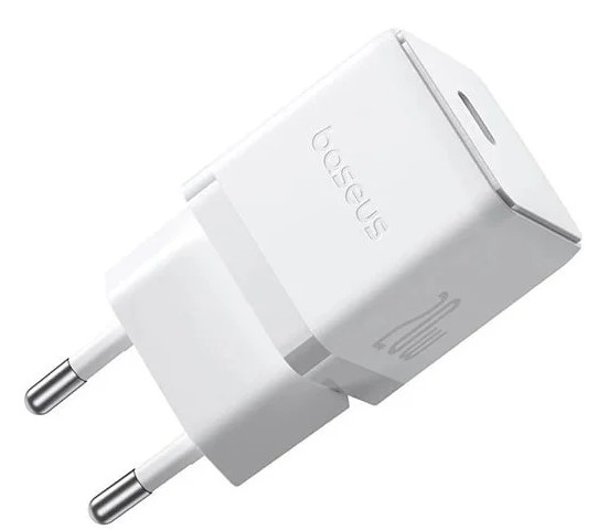 Зарядное устройство сетевое Baseus Palm P10111602213-01 1C 20W EU Moon White (with Cable USB-C to USB-C 60W 1m Moon White)