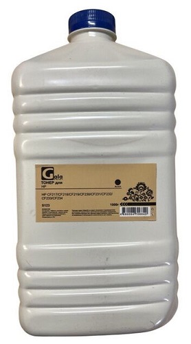 Тонер GalaPrint GP_TNR_S123_1000_P для принтеров HP LaserJet M102/M104/M106/M130/M132/M134/M203/M206/M227/M230 1000гр (S123) PET Фасовка РФ
