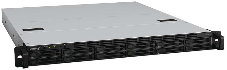 Сетевое хранилище Synology FlashStation FS2500 (Rack 1U) 4C 3.35Ghz/8GB/no HDD up to 12 SATA SSD/2*USB3.2/2*10GE(RJ-45)+2*1GE/ExpSlot/iSCSI/2xIPcam(up