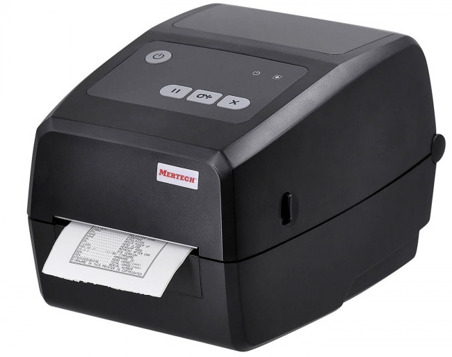 Принтер термотрансферный Mertech TLP4H 300 dpi (Ethernet, RS232, USB) black Mertech 1026